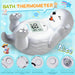 Baby Bath Thermometer, Cute Otter Floating Water Thermometer for Newborns & Infants, Safe and Accurate Room and Bathtub Temperature Monitor, Grey