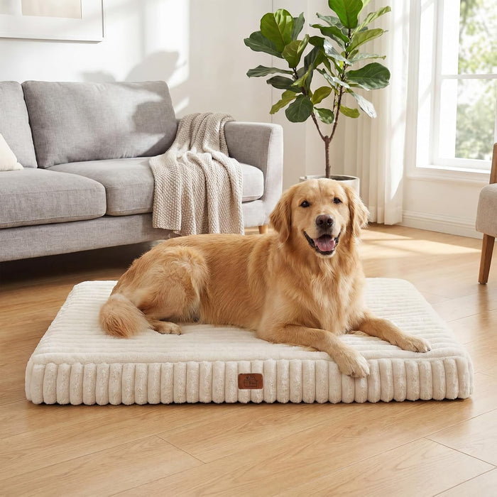 Orthopedic Dog Bed for Large Dog, Waterproof Washable Pet Bed for Crate