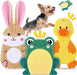 Dog Toys to Keep Them Busy, 3 Pack No Stuffing Interactive Dog Toys with Crinkle, Squeaky Puppy Chew Toys for Small, Med