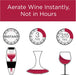 Wine Aerator Pourer and Decanter for Red Wines Patented Design Perfectly Aerates Wines By The Glass or Bottle With Disti