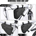 Bike Frame Bag - Water-Resistant Reflective Triangle Storage Bag, 2L