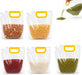 5pcs Food Storage Bags, Reusable Grain Storage Moisture-proof Sealed Bags, Stand Up Packaging Pouches Large Sealed Bag with Handle
