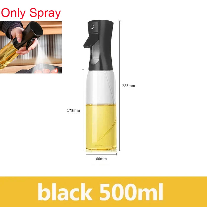 200 mL Kitchen Oil Sprayer Bottle — Black