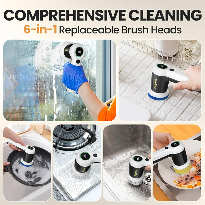 Electric Spin Scrubber for Bathroom and Shower Cleaning SD-CTB02
