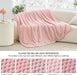 Pink Throw Blanket for Couch, Soft Cozy Gifts for Women, 50 * 60