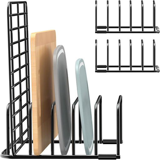Cutting Board Organizer Storage, Baking Sheet Rack under Cabinet