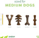 Medium 4-Pack Dog Toys for Aggressive Chewers – Under 60 lbs