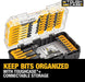 DEWALT Screwdriver Bit Set, 40 Pcs. Impact Ready, FlexTorq Impact Driver Bit Set with Storage Case (DWA2T40IR)