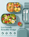 Bento Lunch Box, 65 oz 3-Tier Stackable Lunch Container, Adjustable 2/3 Tier Design, BPA-Free Food-Grade Plastic, Leakpr