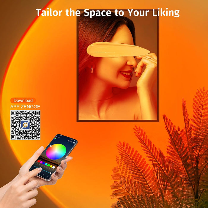 Sunset Lamp Projector with APP & Button Control LED Night Light