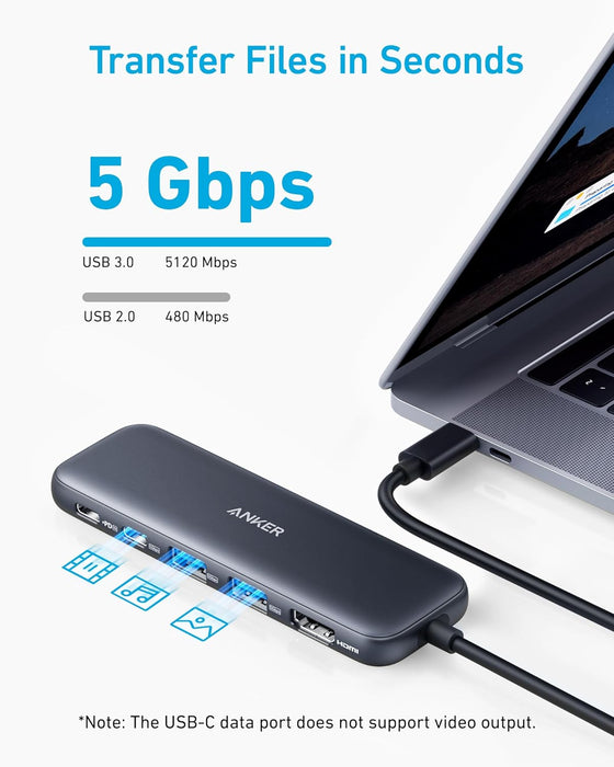 USB C Hub, 5-in-1 USBC to HDMI Splitter with 4K Display