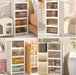 4 Tier Plastic Storage Bins with Lid 23QT, Stackable Storage Bins