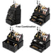 Makeup Cosmetic Organizer Storage Drawers Display Boxes Case with 12 Drawers (Black)