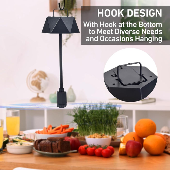Fly Fans for Food Tables, Fly Control Spinner Table Top Keep Flies Away from Patio Picnic Party Restaurant Kitchen Camping and BBQ