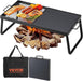 Folding Campfire Grill, Heavy Duty Steel Mesh Grate, 22.4" Portable Camping Grates Over Fire Pit, Camp Fire Cooking Equi