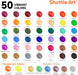 Acrylic Paint, 50 Colors Acrylic Paint Set, 2oz/60ml Bottles, Rich Pigments, Water Proof, Premium for Artists, Beginners