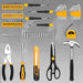 62-Piece Household Tool Set：Small Basic Home Tool Kit with Plastic Toolbox, Hand Tools with Storage Case