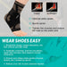 Ankle Brace for Women & Men, Ankle Compression Sleeve Support Copper Infused Ankle Brace for Sprained Ankle, Plantar Fasciitis Sports, Achilles Tendonitis Pain Relief, Copper Black, M
