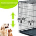 2 Pcs Stainless Steel Small Dog Crate Food Water Bowl, 19 & 12 OZ