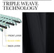 Black Blackout Curtains for Bedroom 42" Wide x 63" Long 2 Panels