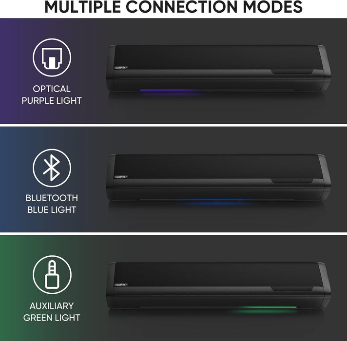 Sound Bar with Subwoofer, Home Theater Surround System for TV PC