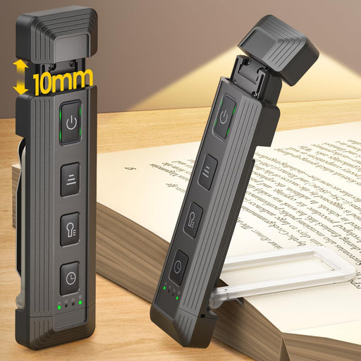 Extendable Book Light, Full-Page USB Rechargeable Reading Light