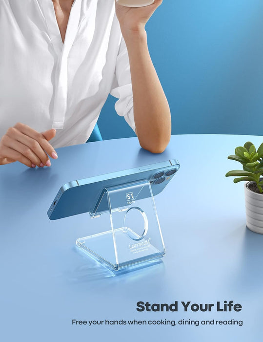 Clear Acrylic Cell Phone Stand, Office Desk Decor Accessories