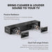 Small Sound Bar for TV, PC and Gaming, 16 Inch Mini Soundbar