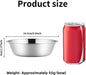 6PCS 5.6" Stainless Steel Whisker Friendly Cat Food & Water Bowls