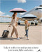 Mini Travel Umbrella with Case, Compact Pocket Size UV Sun & Rain