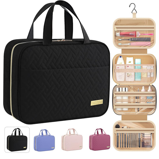 Hanging Travel Toiletry Bag Women Men Essentials Black