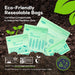 100% Compostable Food Storage Bags Set, Resealable Bags Plant-Based Freezer Bag for Food, ASTM D6400, US BPI & EU OK Compost Certified