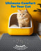 Cat Litter Mat, 23.2 x 14.6 in, Waterproof, Non-Slip, Grey