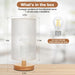 9" Small Table Lamp for Bedroom - Inline Control with 3000K Bulb