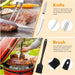 Grill Utensils Set,15 Pcs Stainless Steel BBQ Accessories Set