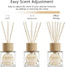 Reed Diffuser Set, Lavender & Vanilla Natural Scent Oil Diffusers with Sticks for Home Office Bathroom Aromatherapy Deco