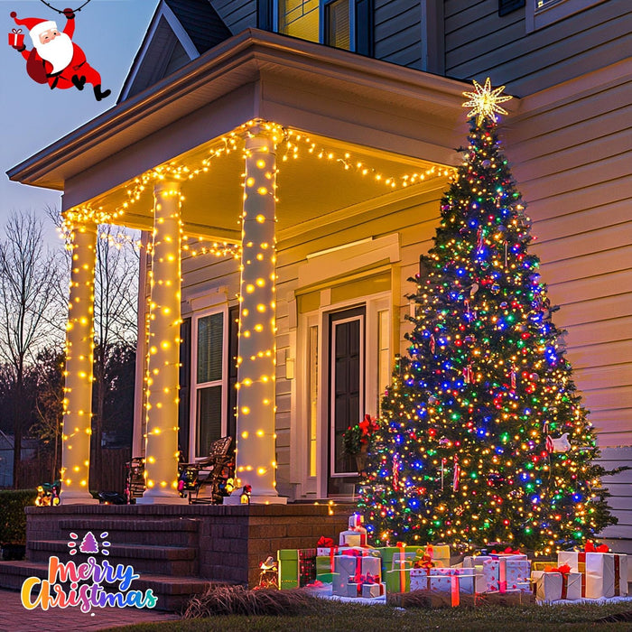 200 LED Warm White & Multicolor Color Changing String Lights