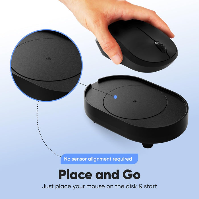 Undetectable Mouse Mover Jiggler, Adjustable Activity, Optional Shut-Off Timer, Random Movement Engine, No Software, Qui