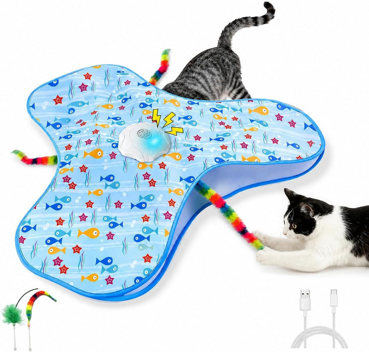 Interactive Cat Toys for Indoor Cats, Hide and Seek, 3 Smart Modes, 2500mAh
