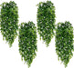 4Pcs Fake Hanging Plants 2.7FT Fake Plants Fake Vines Greenery