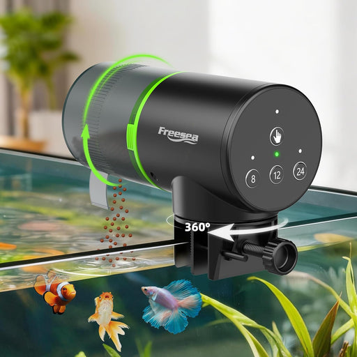 Automatic Fish Feeder for Aquarium: One-Touch Easy Setup & 3 Timers