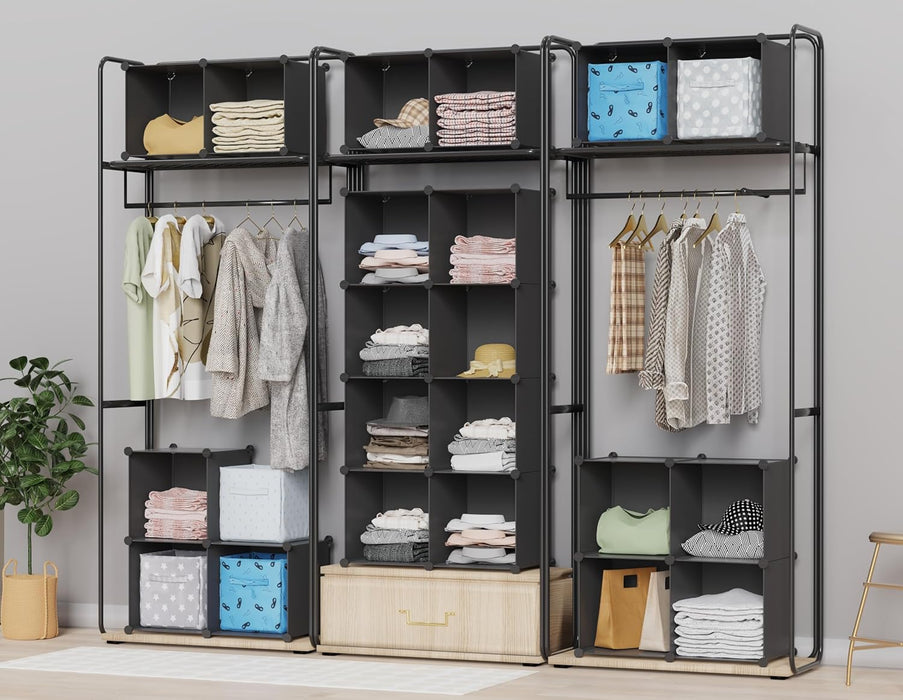 Closet Organizers and Storage, 9 Cube Storage Organizer, Black