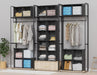 Closet Organizers and Storage, 9 Cube Storage Organizer, Black