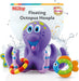 Floating Octopus with 3 Hoopla Rings - Baby & Toddler Bath Toy - No Hole Design Keeps Moisture Out - Fine Motor Skills -