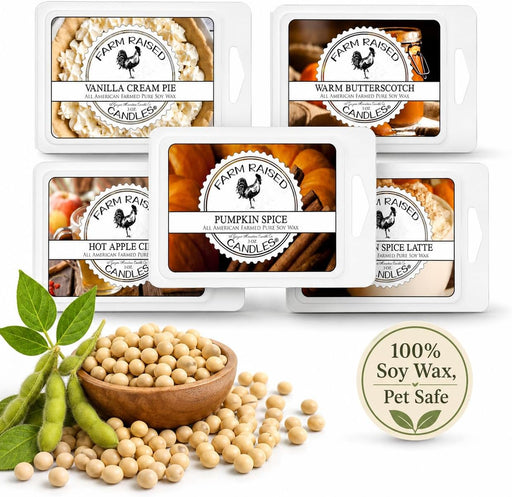 Pumpkin Patch Soy Wax Melts Variety Pack, 5 Count 16 Ounces