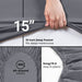 Queen Fitted Sheet - Bottom Sheet - Deep Pocket - Soft Microfiber - Shrinkage and Fade Resistant - Easy Care -1 Fitted Sheet Only (Grey)