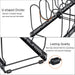 Pots and Pans Organizer Rack for Cabinet and Countertop, 10+ Pot Lids, Bakeware and Cookware Holder with 10 Adjustable Compartments - Black