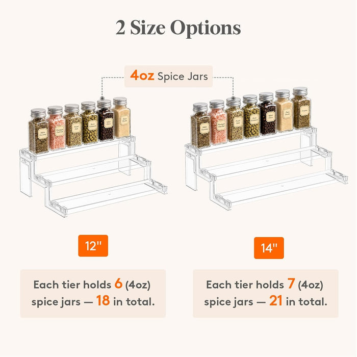 12″ Spice Rack, Perfume Cologne Stand, Tool-Free Assembly, 1 Pcs