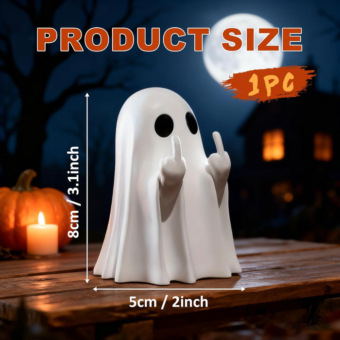 Halloween Ghost Figurine White Decorative Cute Finger Ghost Ornaments