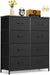 8-Drawer Dresser for Bedroom, Anti-Tip Tall Storage Organizer